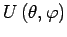 $U\left(\theta,\varphi\right)$