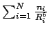 $\sum_{i=1}^N \frac{n_i}{R_i^6}$