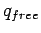 $q_{free}$