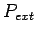$P_{ext}$
